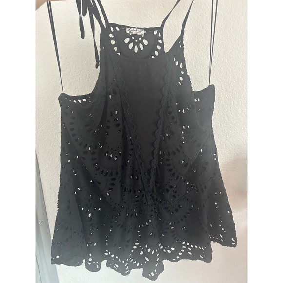 Free People Top Intimately Starry Eyelet Tank Size Large - Picture 4 of 9